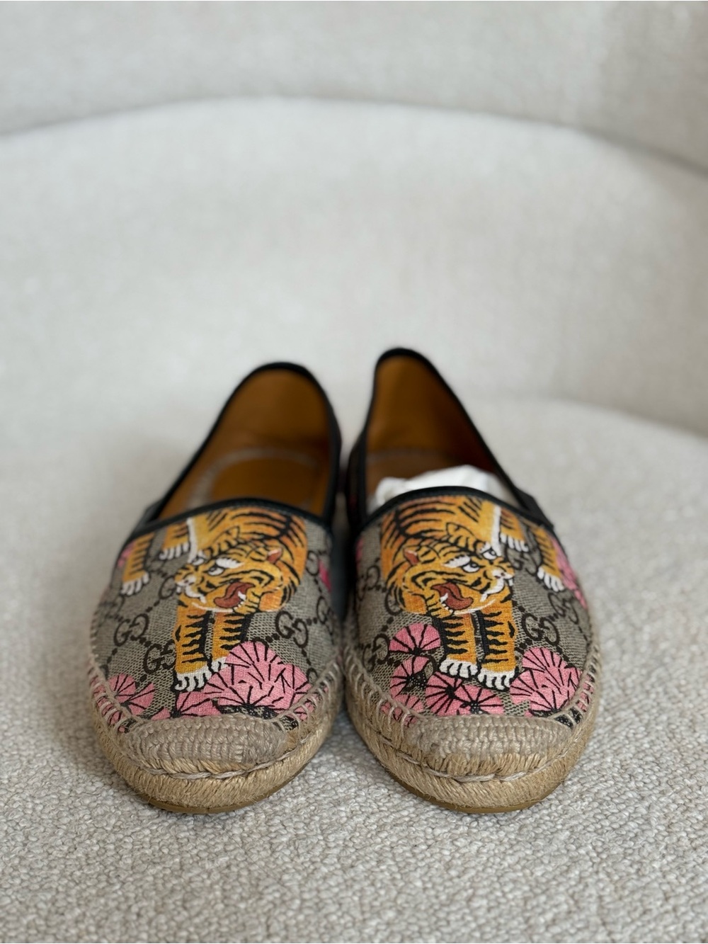 Gucci Multicolor Canvas Espadrilles GG Supreme Size 36 - Picture 4 of 9